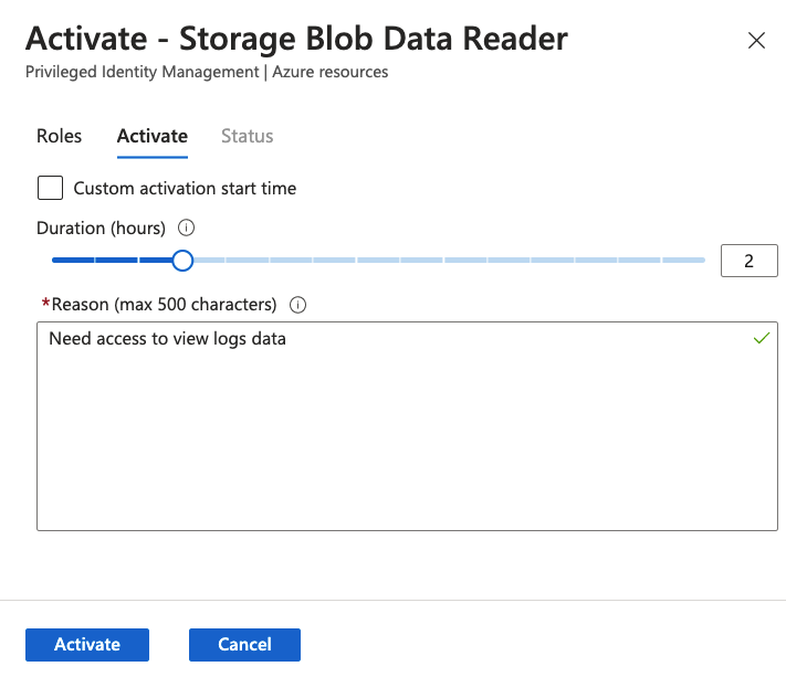 Activating a Role in Microsoft Entra Privileged Identity Management (PIM)