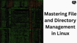 Mastering File and Directory Management in Linux