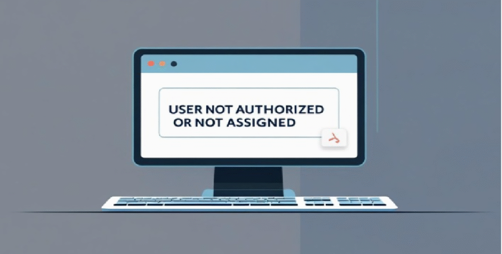 User Not Authorized or Not Assigned