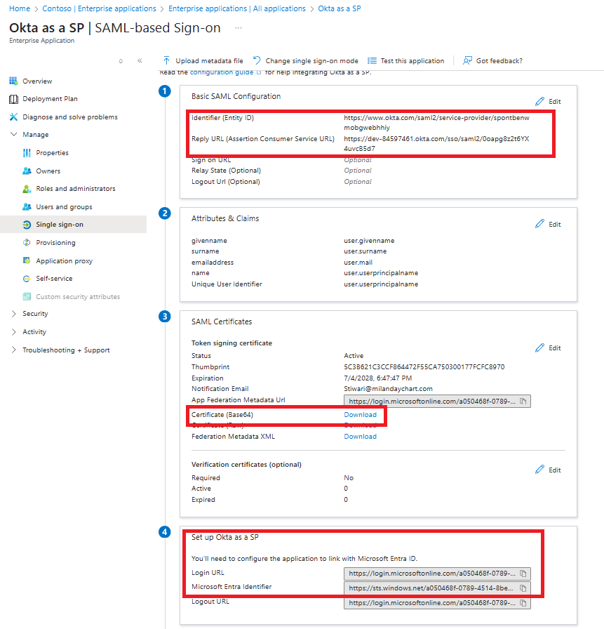 Create the Okta Enterprise App in Azure Active Directory