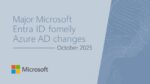 Major Microsoft Entra ID (formerly Azure AD) changes — October 2025