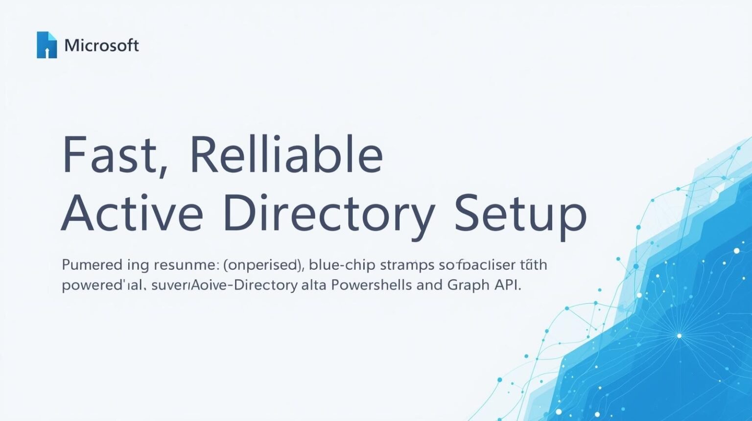 Fast Api Azure Ad Fast, reliable Active Directory setup with blue-chip PowerShell and ...