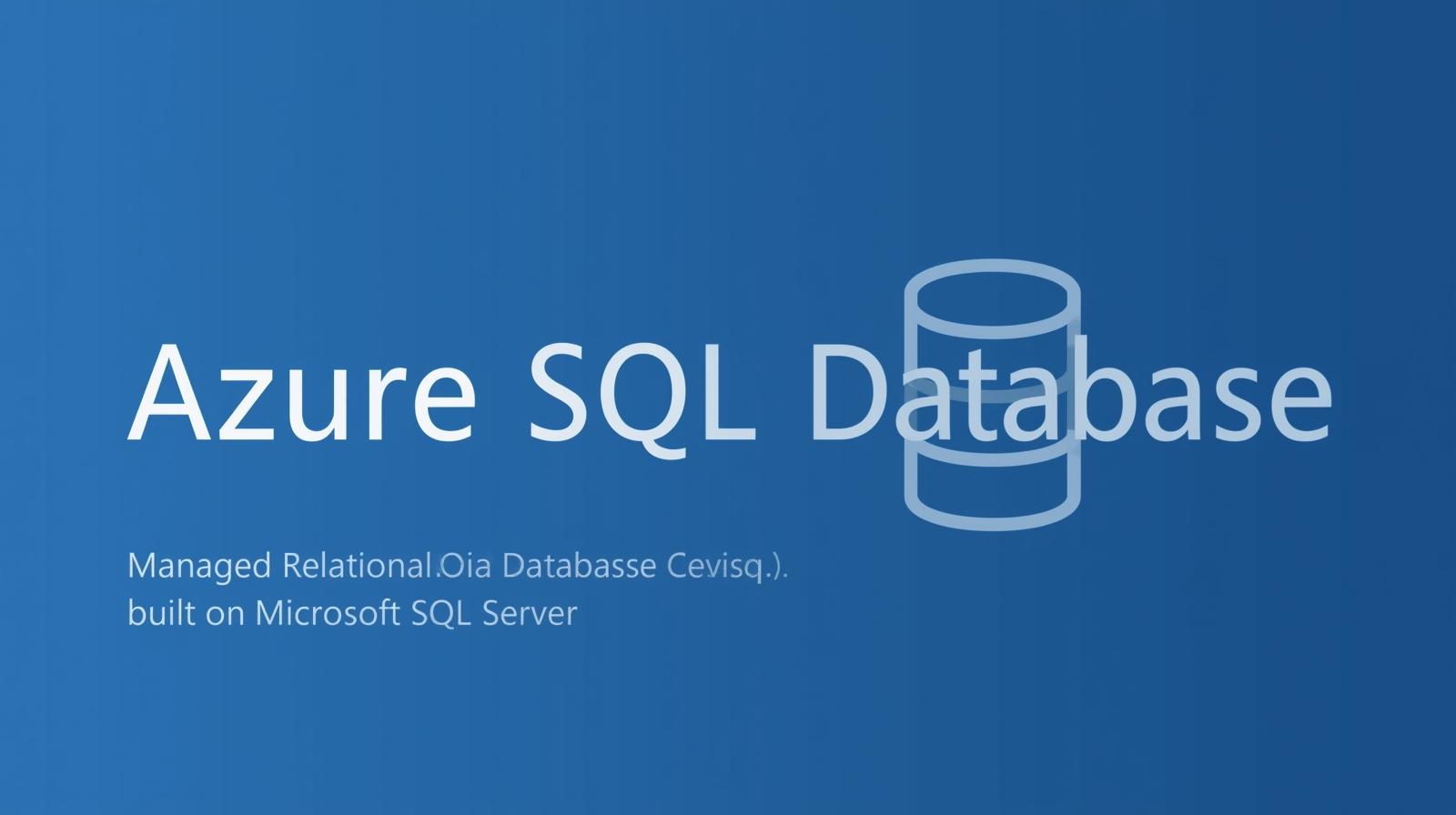 Azure SQL Database_ Managed Relational Database Service built on Microsoft SQL Server