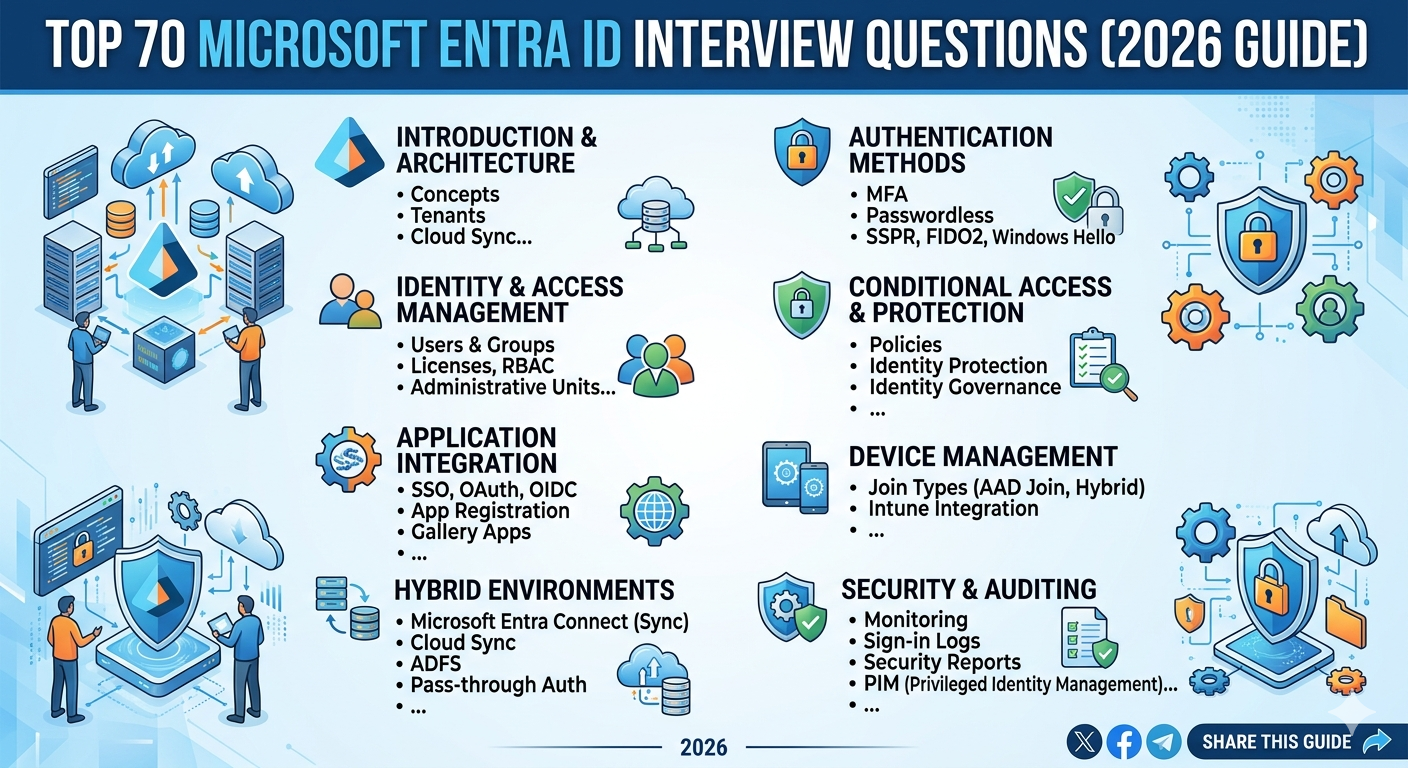 Top 70 Microsoft Entra ID Interview Questions