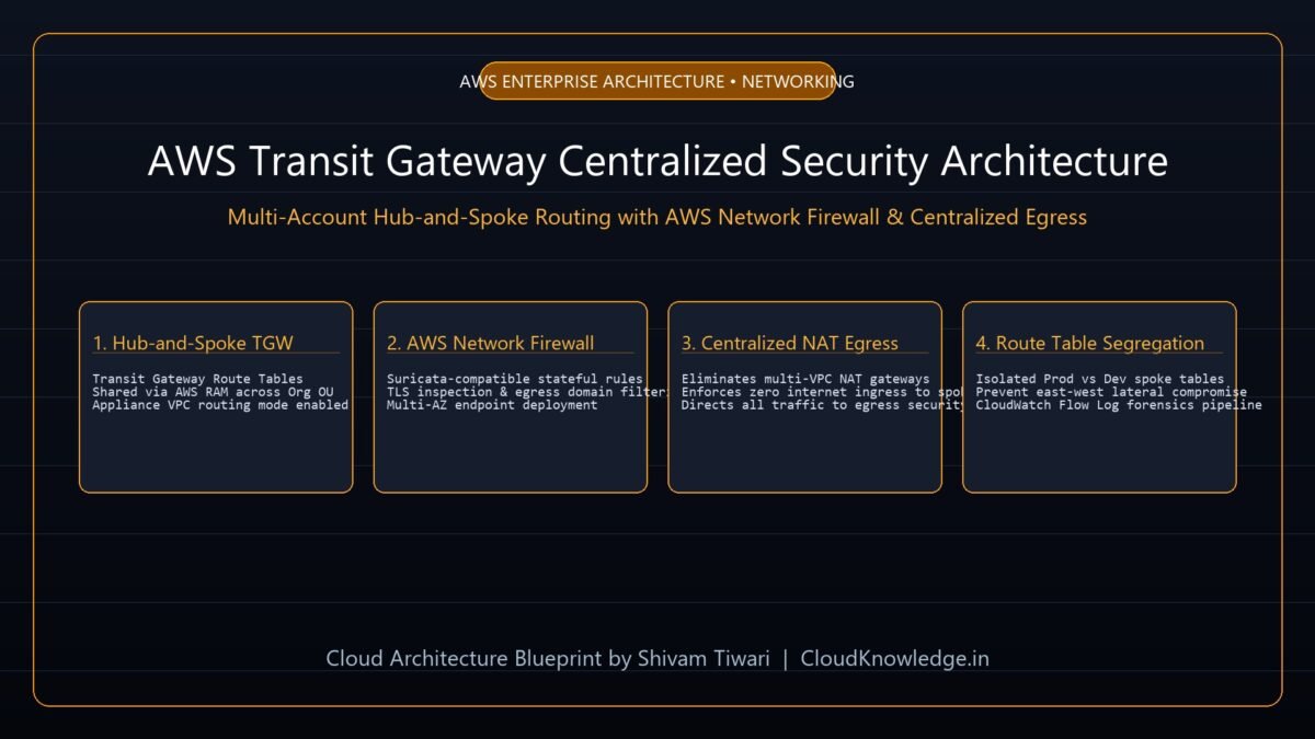AWS Multi-Account Transit Gateway Security: Centralized Egress Firewalls & Network Firewall Rules